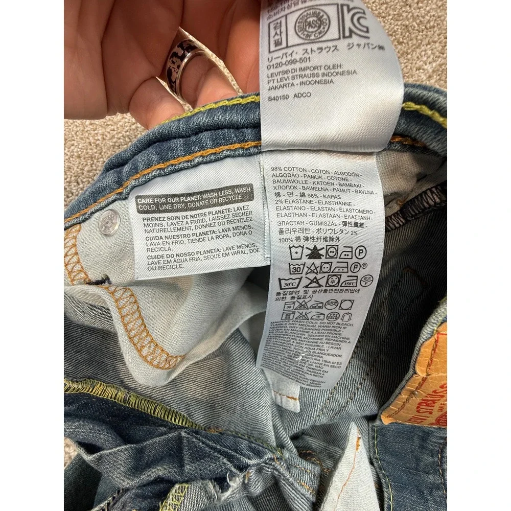Levi's 511 Slim Fit Men's Jeans 32x32 Medium Wash Stretch Blue Denim Pants 32